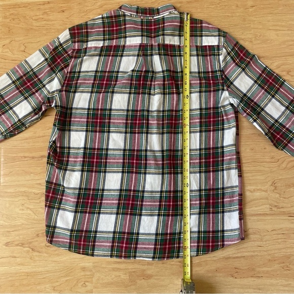 St. John’s Bay red green plaid long sleeve flannel in men’s XXL - Picture 5 of 6